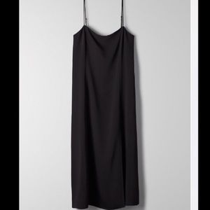Aritzia babaton slit slip dress